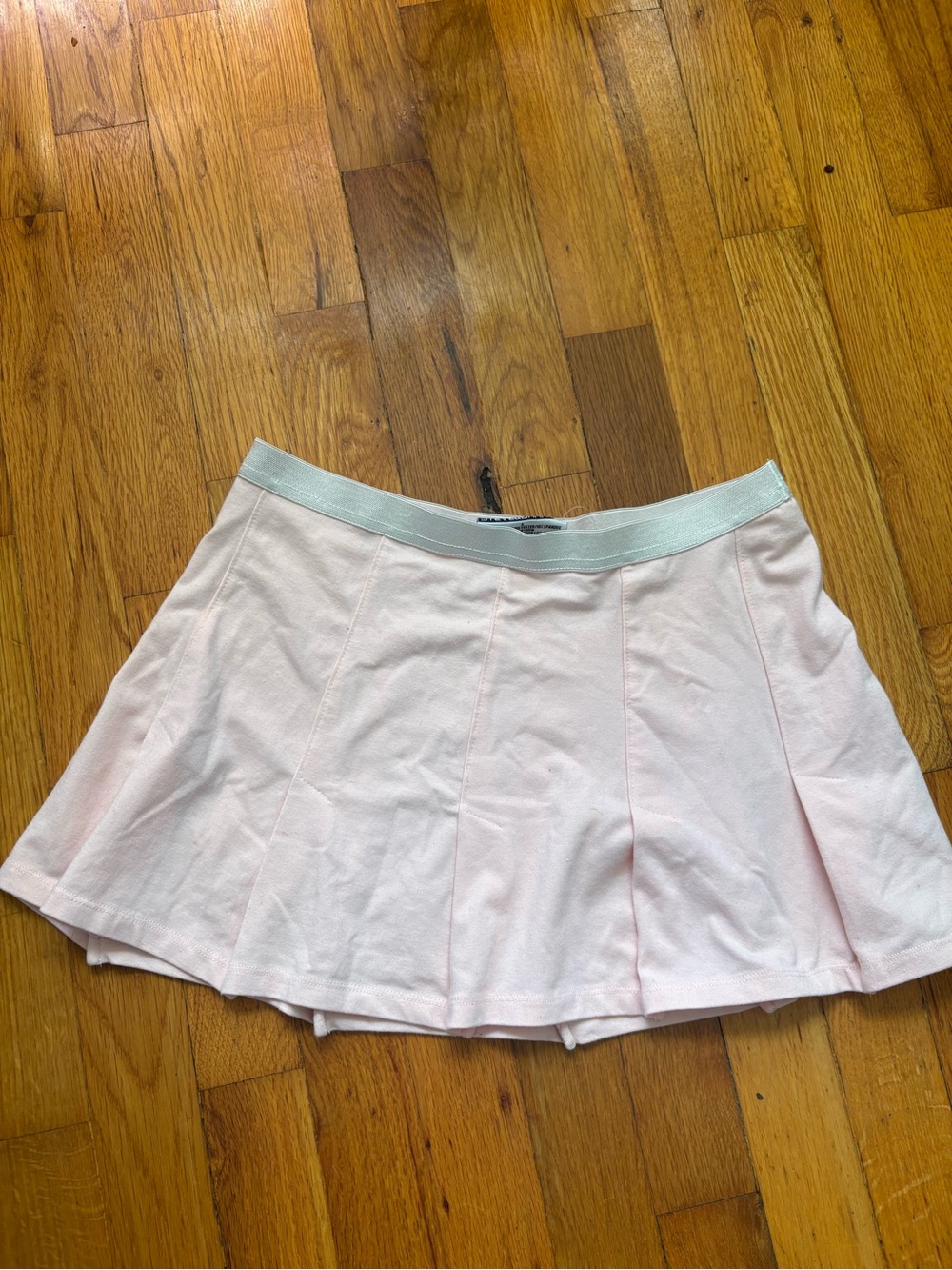 Women's vintage Steve & Barry Light Pink Pleated Mini Skirt